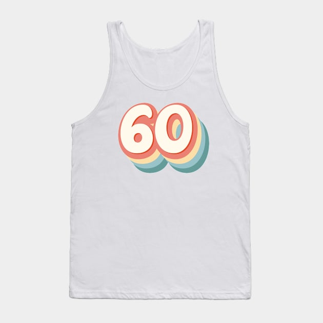 60 Number Tank Top by RetroDesign